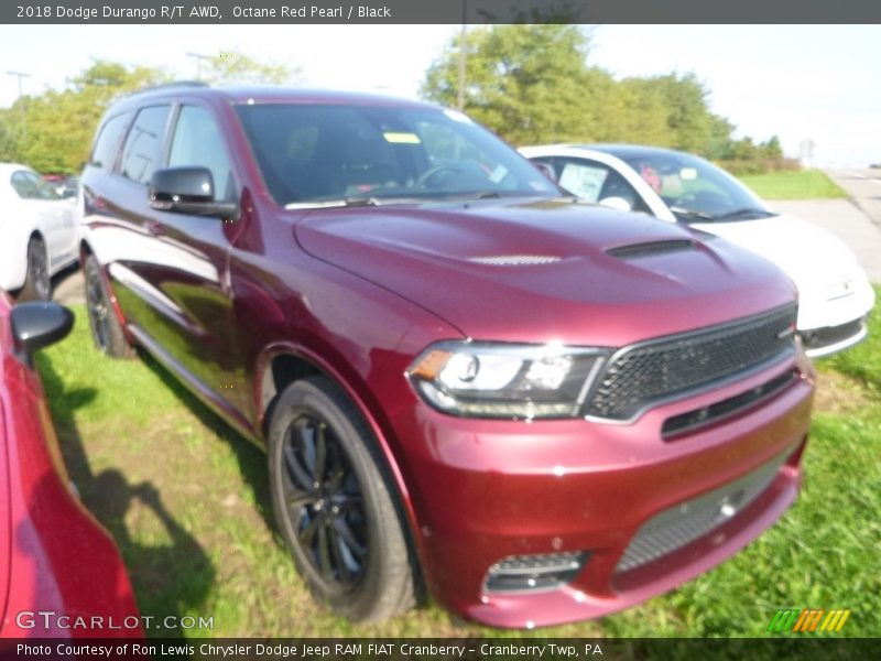 Octane Red Pearl / Black 2018 Dodge Durango R/T AWD