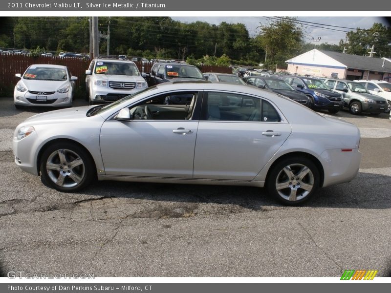 Silver Ice Metallic / Titanium 2011 Chevrolet Malibu LT