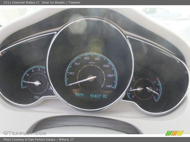 Silver Ice Metallic / Titanium 2011 Chevrolet Malibu LT