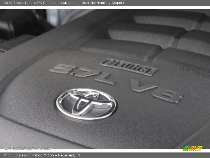 Silver Sky Metallic / Graphite 2019 Toyota Tundra TSS Off Road CrewMax 4x4