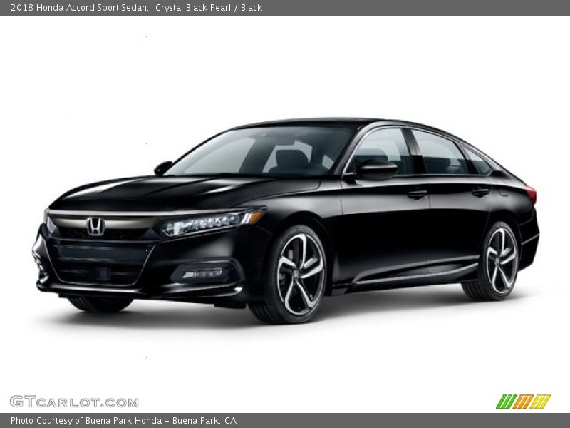 Crystal Black Pearl / Black 2018 Honda Accord Sport Sedan