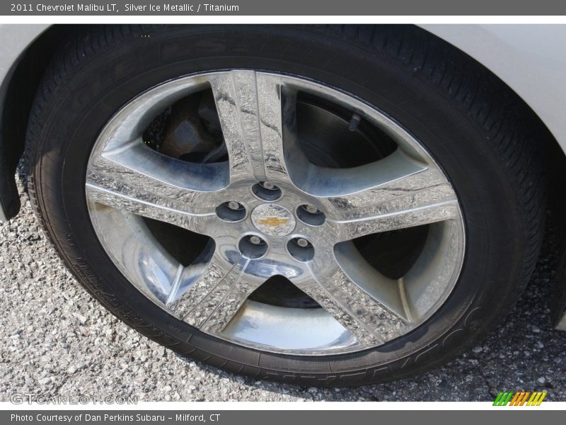 Silver Ice Metallic / Titanium 2011 Chevrolet Malibu LT
