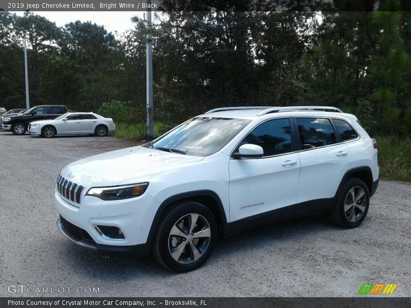 Bright White / Black 2019 Jeep Cherokee Limited