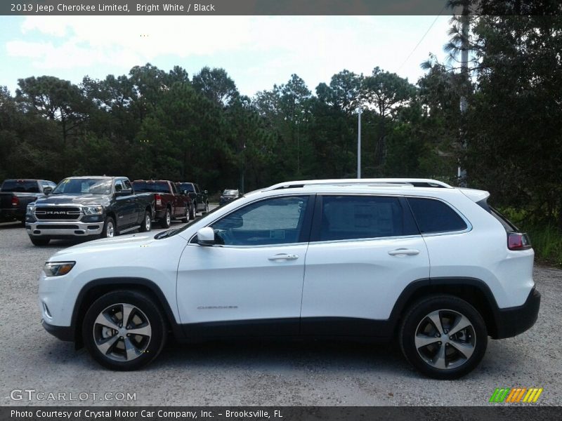 Bright White / Black 2019 Jeep Cherokee Limited