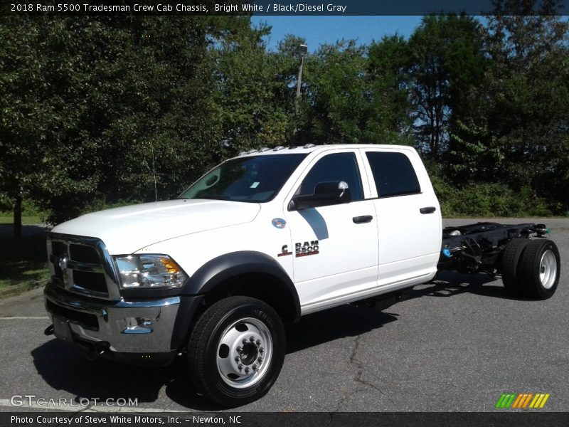 Bright White / Black/Diesel Gray 2018 Ram 5500 Tradesman Crew Cab Chassis