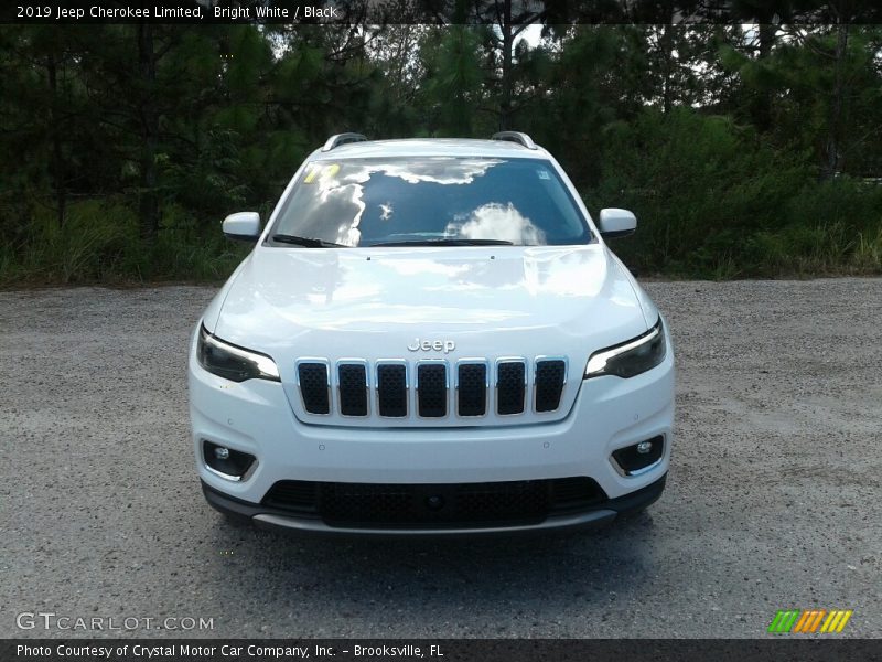 Bright White / Black 2019 Jeep Cherokee Limited