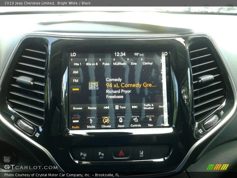 Bright White / Black 2019 Jeep Cherokee Limited