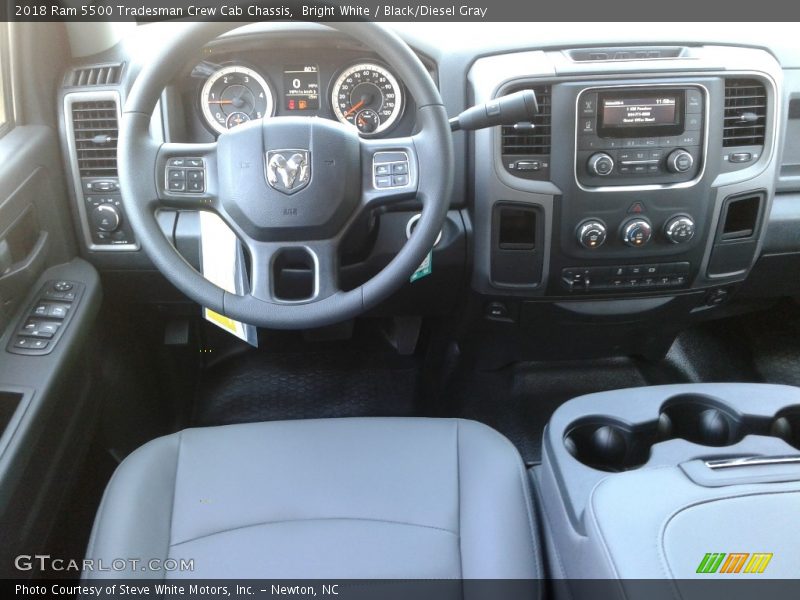 Bright White / Black/Diesel Gray 2018 Ram 5500 Tradesman Crew Cab Chassis
