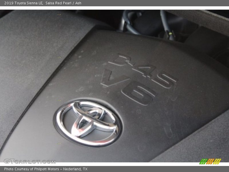 Salsa Red Pearl / Ash 2019 Toyota Sienna LE
