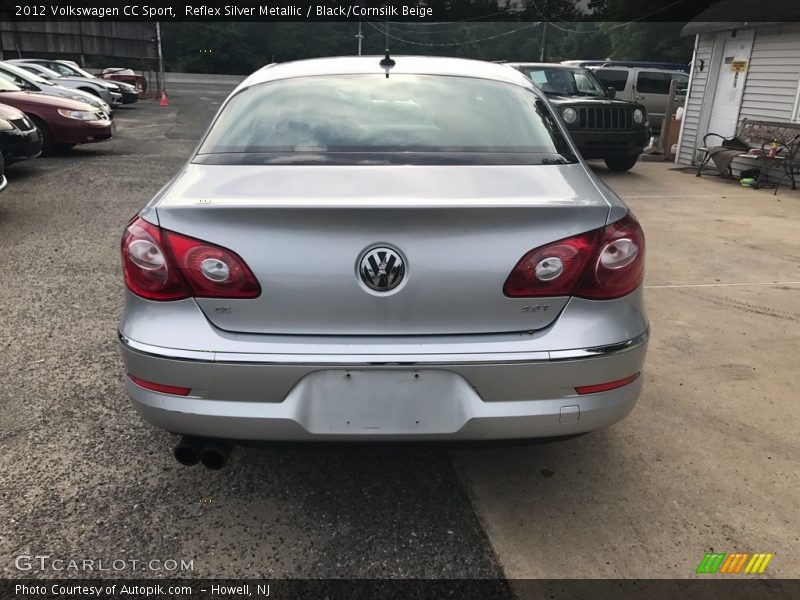 Reflex Silver Metallic / Black/Cornsilk Beige 2012 Volkswagen CC Sport