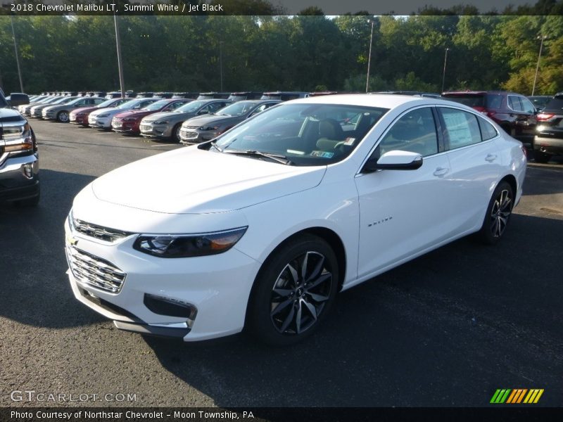 Summit White / Jet Black 2018 Chevrolet Malibu LT