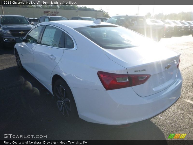 Summit White / Jet Black 2018 Chevrolet Malibu LT