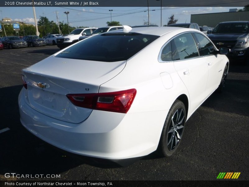 Summit White / Jet Black 2018 Chevrolet Malibu LT