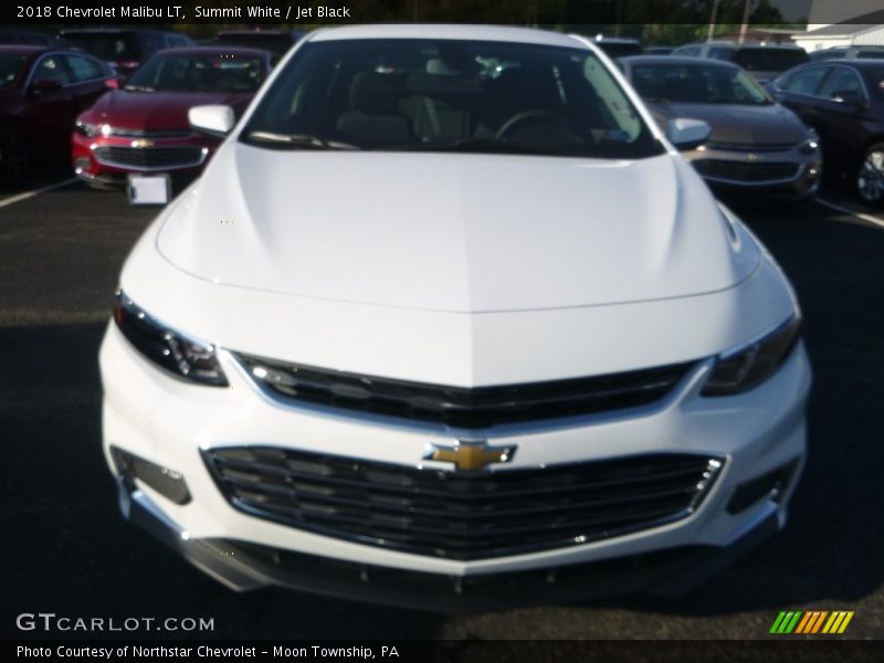 Summit White / Jet Black 2018 Chevrolet Malibu LT