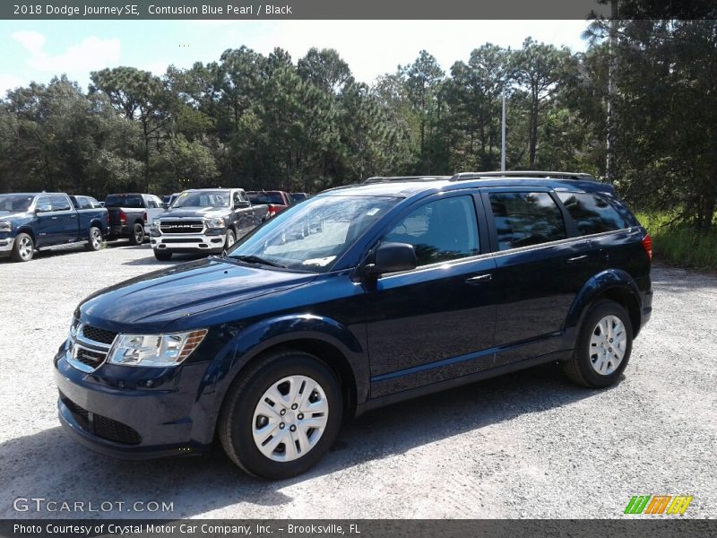 Contusion Blue Pearl / Black 2018 Dodge Journey SE