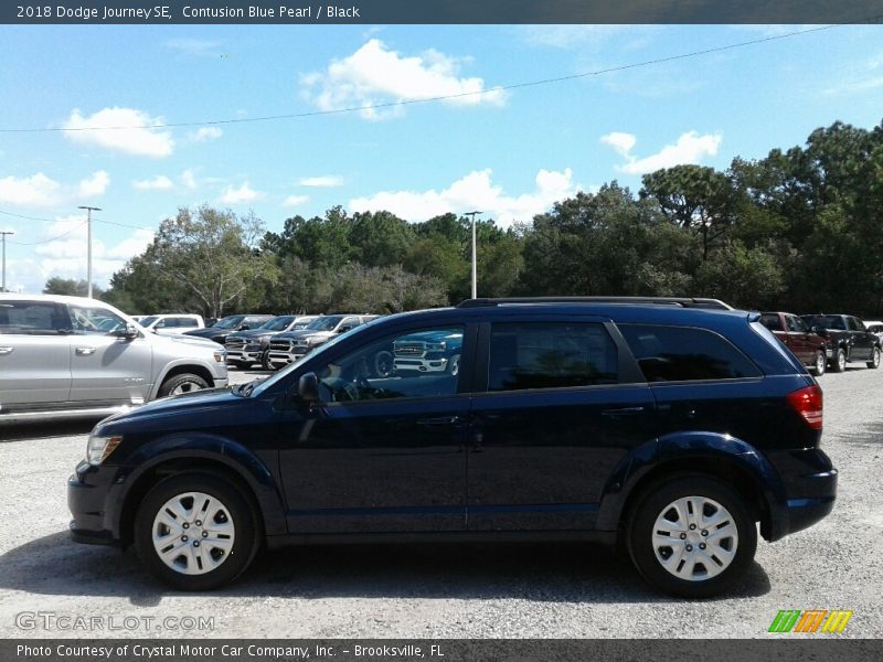 Contusion Blue Pearl / Black 2018 Dodge Journey SE