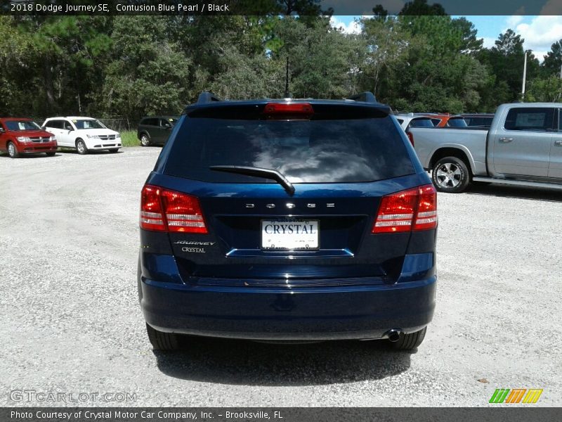 Contusion Blue Pearl / Black 2018 Dodge Journey SE