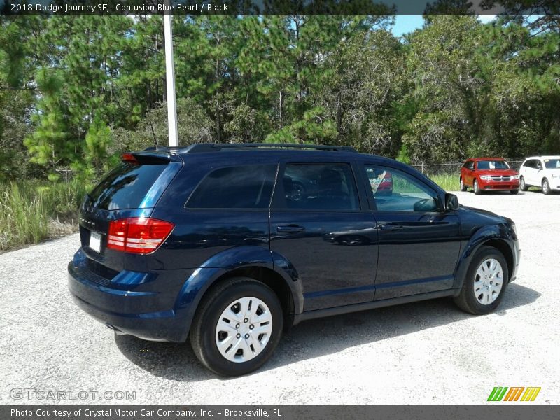 Contusion Blue Pearl / Black 2018 Dodge Journey SE