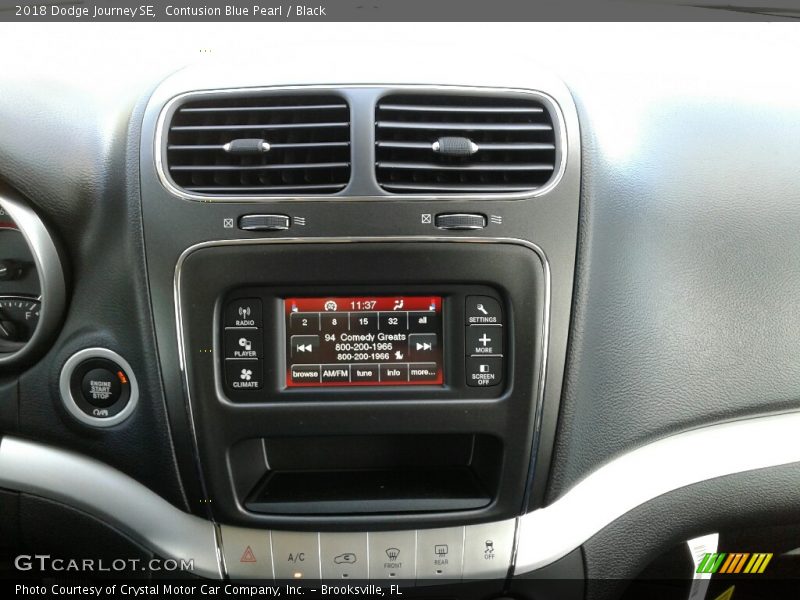 Contusion Blue Pearl / Black 2018 Dodge Journey SE