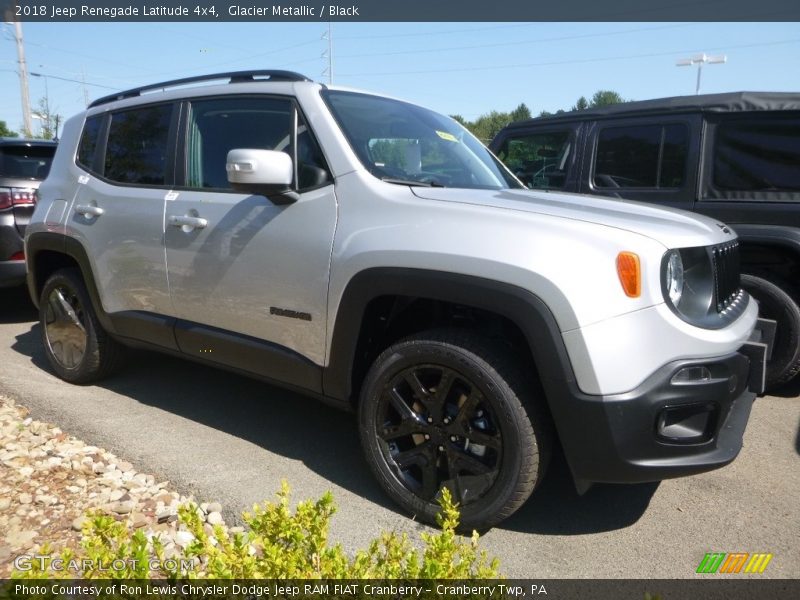 Glacier Metallic / Black 2018 Jeep Renegade Latitude 4x4
