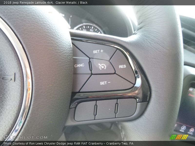 Glacier Metallic / Black 2018 Jeep Renegade Latitude 4x4