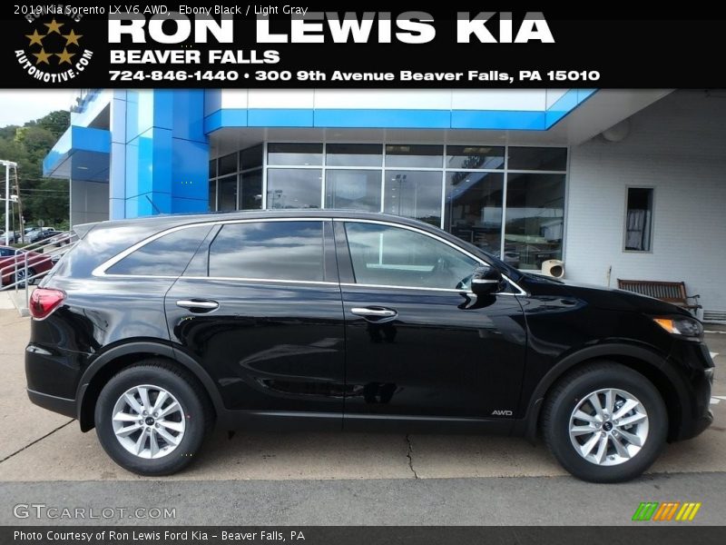 Ebony Black / Light Gray 2019 Kia Sorento LX V6 AWD