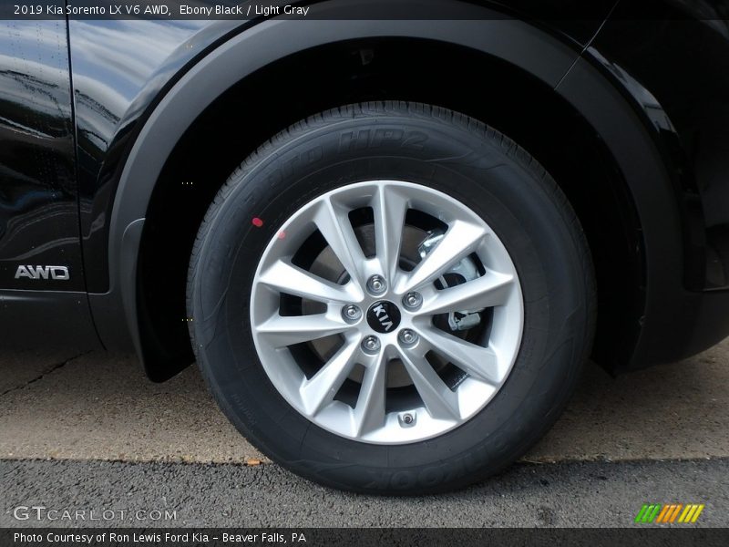 Ebony Black / Light Gray 2019 Kia Sorento LX V6 AWD