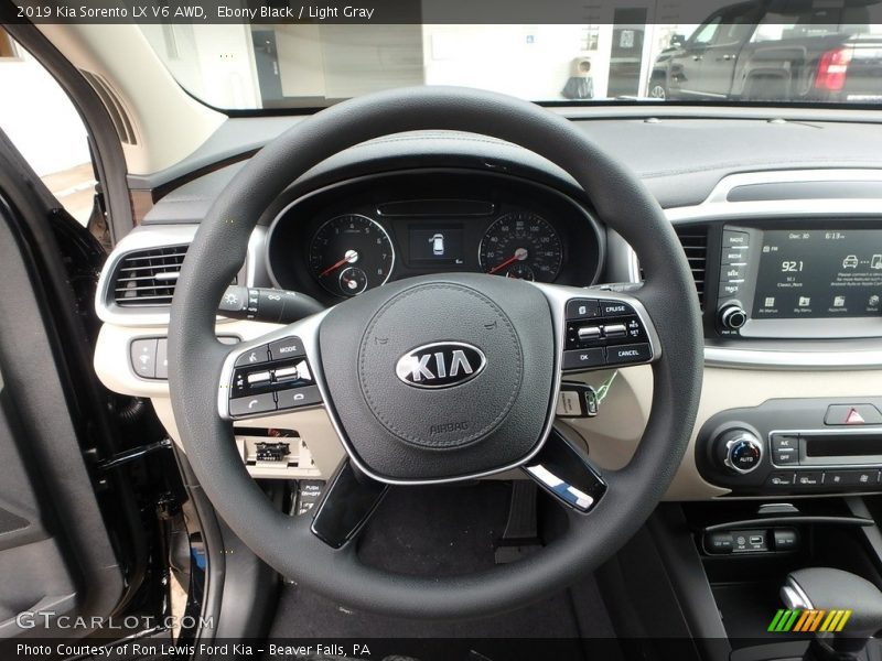 Ebony Black / Light Gray 2019 Kia Sorento LX V6 AWD