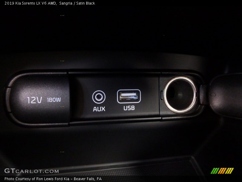 Sangria / Satin Black 2019 Kia Sorento LX V6 AWD