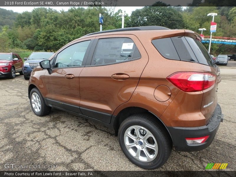 Canyon Ridge / Ebony Black 2018 Ford EcoSport SE 4WD