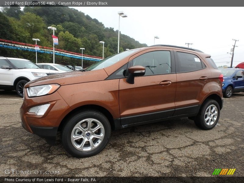 Canyon Ridge / Ebony Black 2018 Ford EcoSport SE 4WD