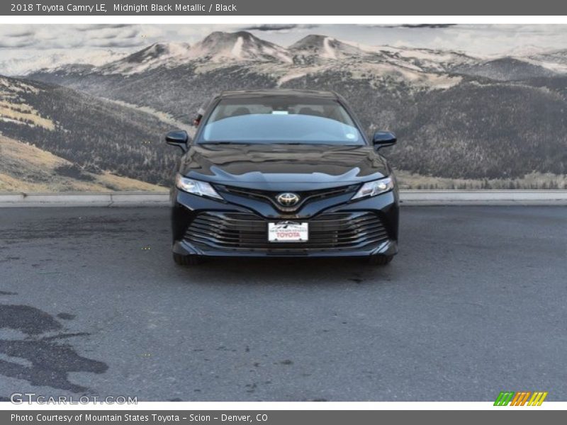 Midnight Black Metallic / Black 2018 Toyota Camry LE