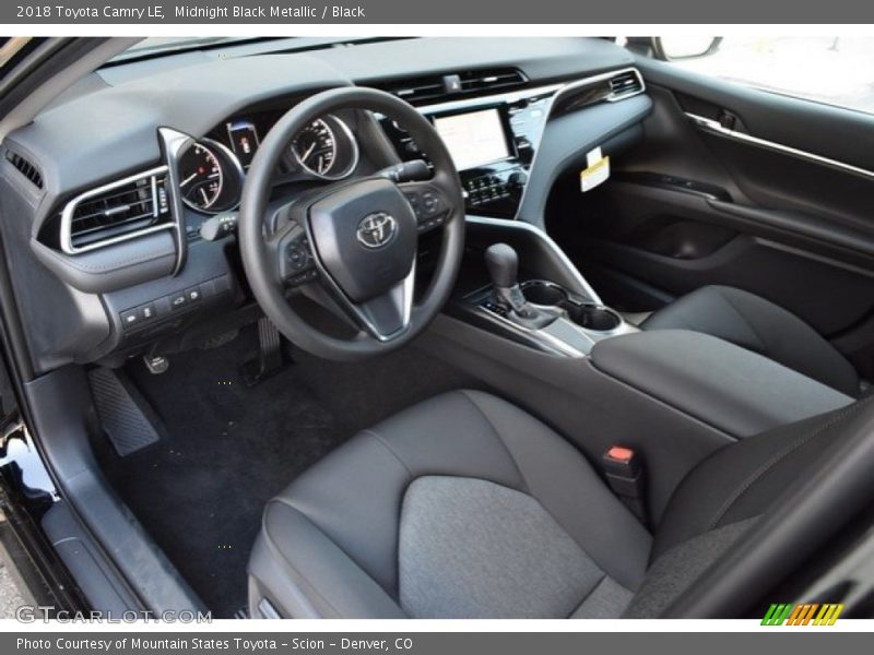 Midnight Black Metallic / Black 2018 Toyota Camry LE