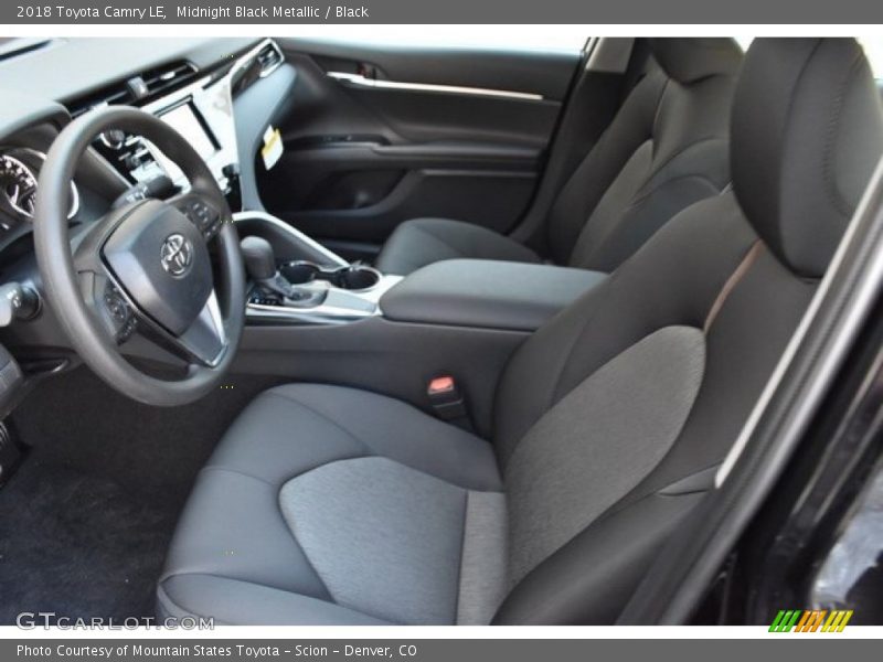 Midnight Black Metallic / Black 2018 Toyota Camry LE