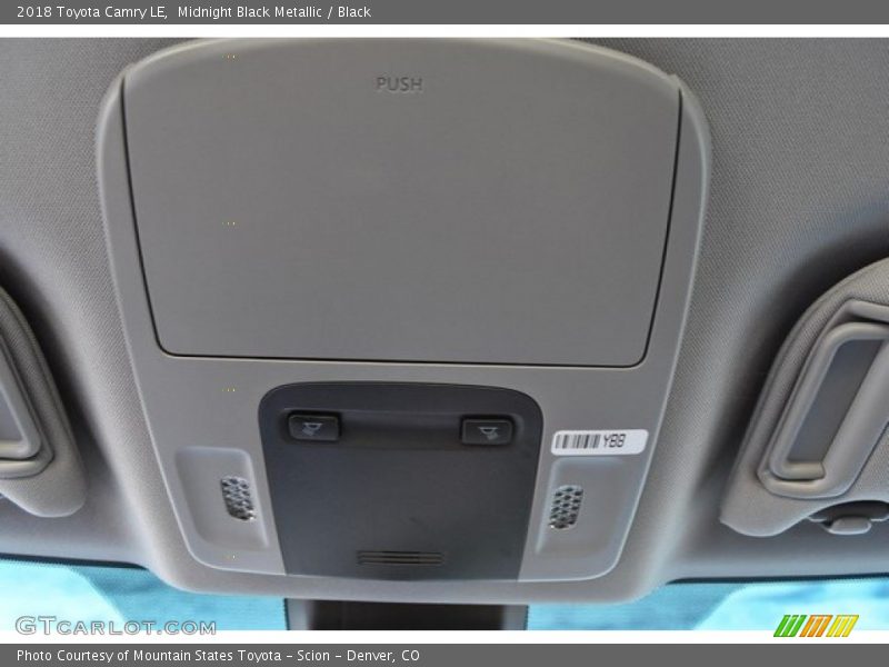 Midnight Black Metallic / Black 2018 Toyota Camry LE