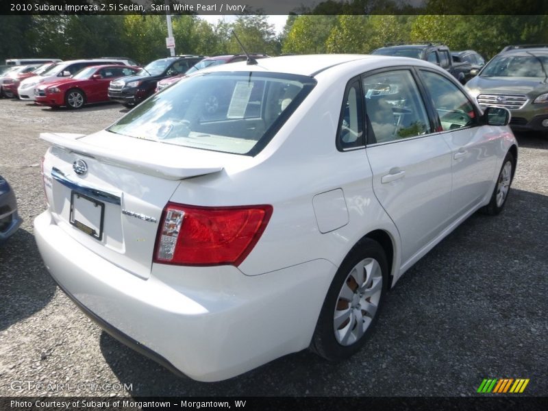 Satin White Pearl / Ivory 2010 Subaru Impreza 2.5i Sedan