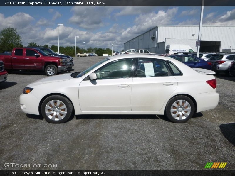 Satin White Pearl / Ivory 2010 Subaru Impreza 2.5i Sedan