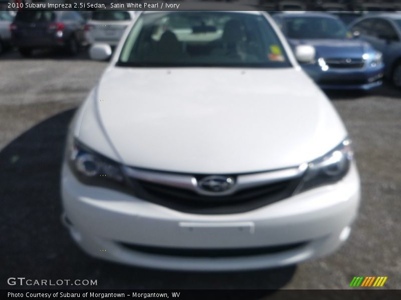 Satin White Pearl / Ivory 2010 Subaru Impreza 2.5i Sedan