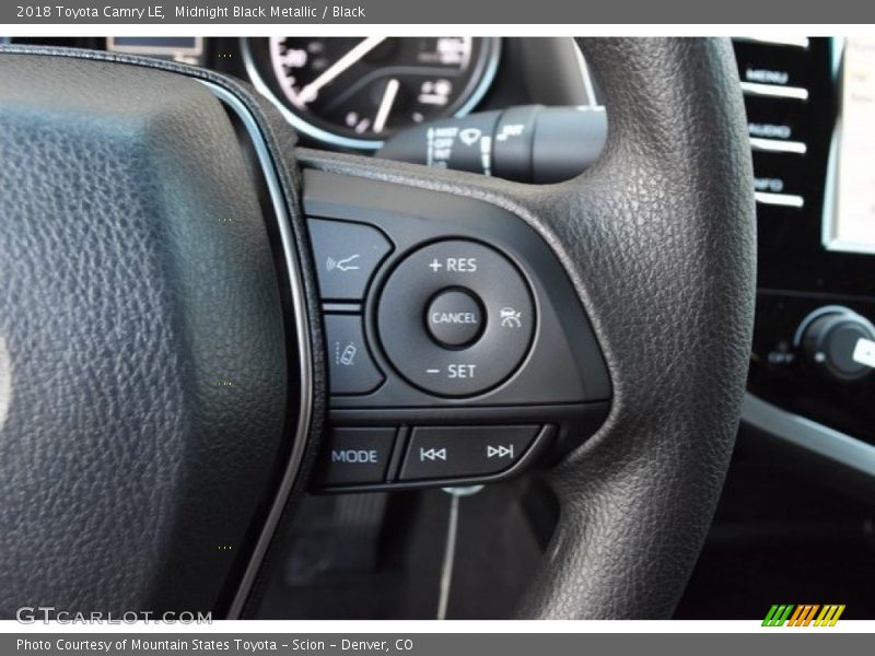 Midnight Black Metallic / Black 2018 Toyota Camry LE