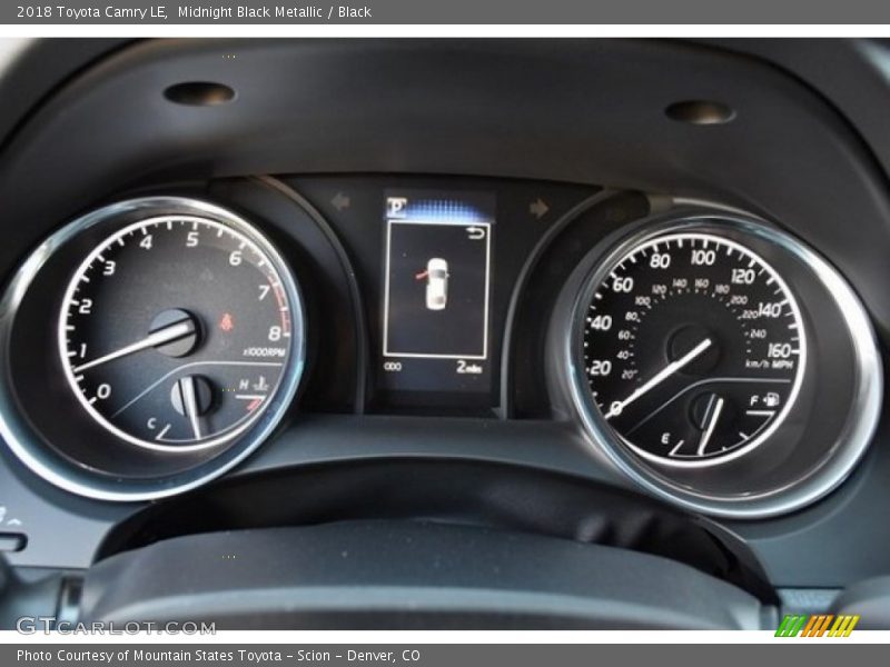 Midnight Black Metallic / Black 2018 Toyota Camry LE