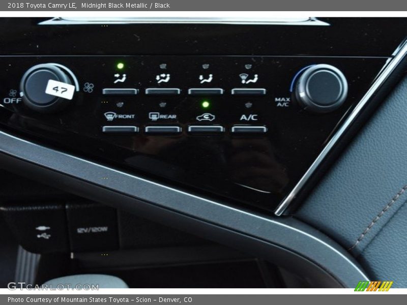 Midnight Black Metallic / Black 2018 Toyota Camry LE