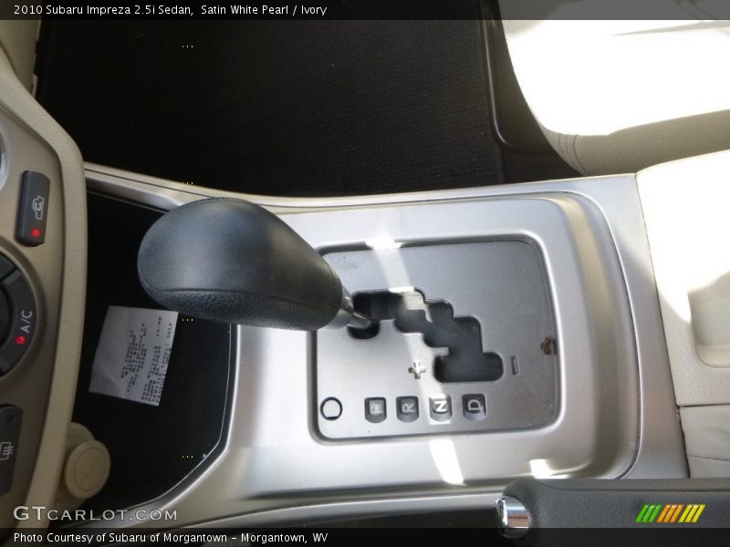 Satin White Pearl / Ivory 2010 Subaru Impreza 2.5i Sedan