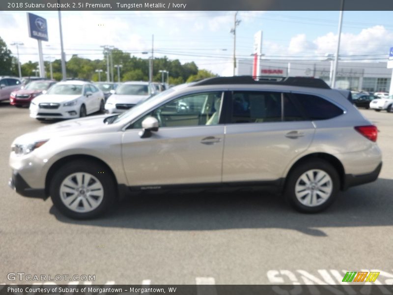 Tungsten Metallic / Ivory 2018 Subaru Outback 2.5i Premium