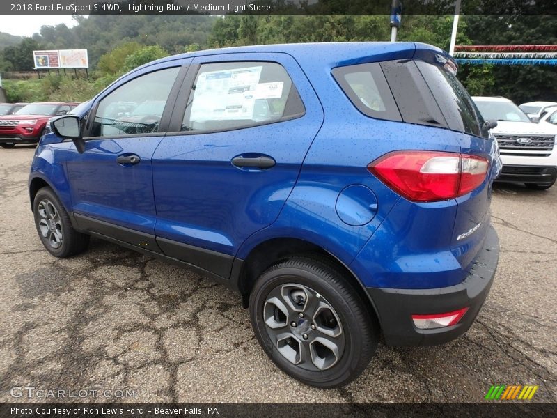 Lightning Blue / Medium Light Stone 2018 Ford EcoSport S 4WD