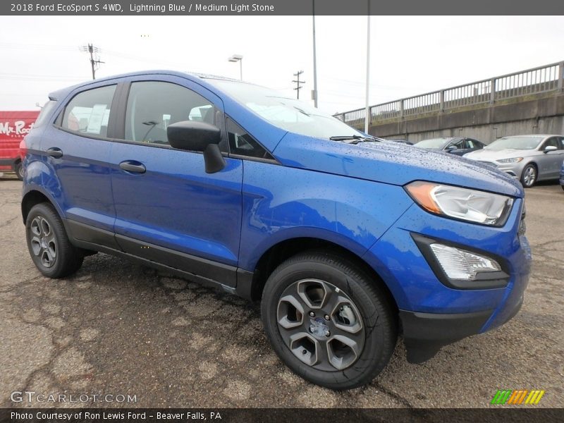 Lightning Blue / Medium Light Stone 2018 Ford EcoSport S 4WD