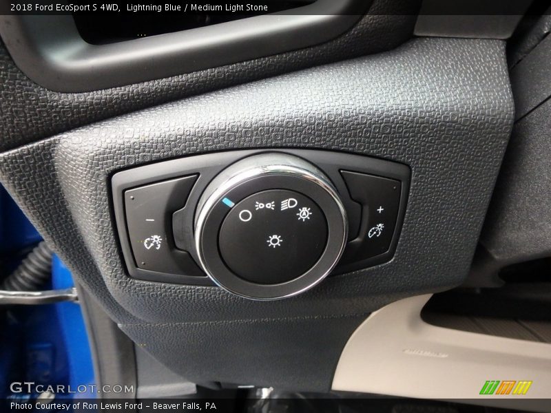 Lightning Blue / Medium Light Stone 2018 Ford EcoSport S 4WD