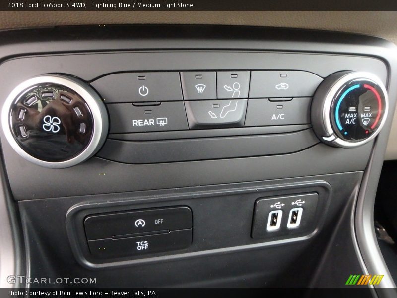 Lightning Blue / Medium Light Stone 2018 Ford EcoSport S 4WD