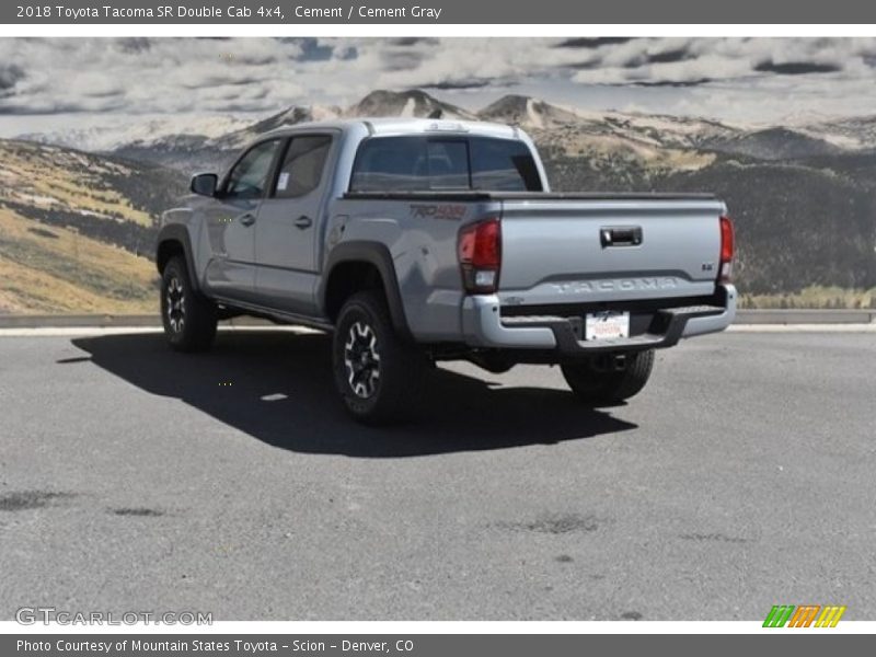 Cement / Cement Gray 2018 Toyota Tacoma SR Double Cab 4x4