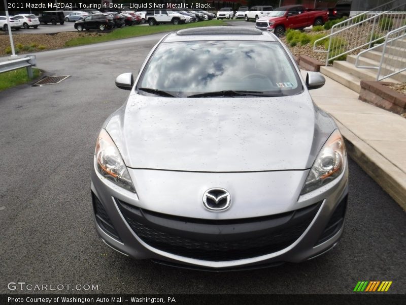 Liquid Silver Metallic / Black 2011 Mazda MAZDA3 i Touring 4 Door