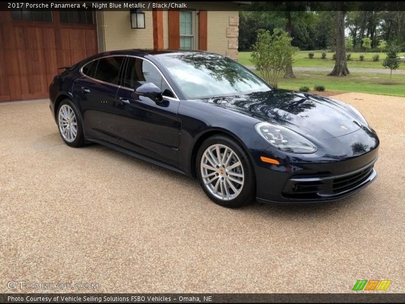 Night Blue Metallic / Black/Chalk 2017 Porsche Panamera 4